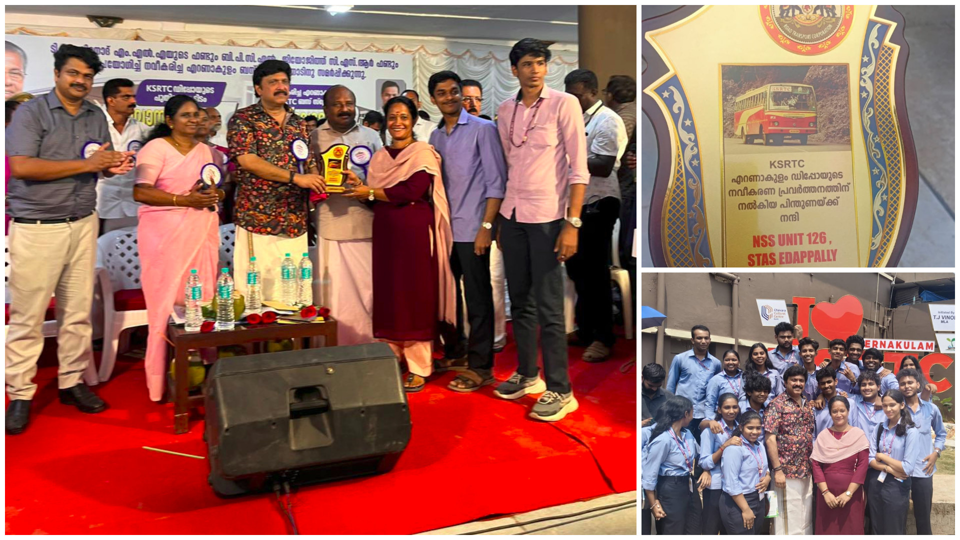 Participation in the Renovation of Ernakulam KSRTC Bus Station by the NSS Unit of STAS Edappally